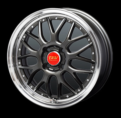TRYALPHA Leowing RM9 15インチ 5.0J +45 4-100 グロスガンメタリック 4本で送料無料 トライアルファ レオウィング RM9 1本