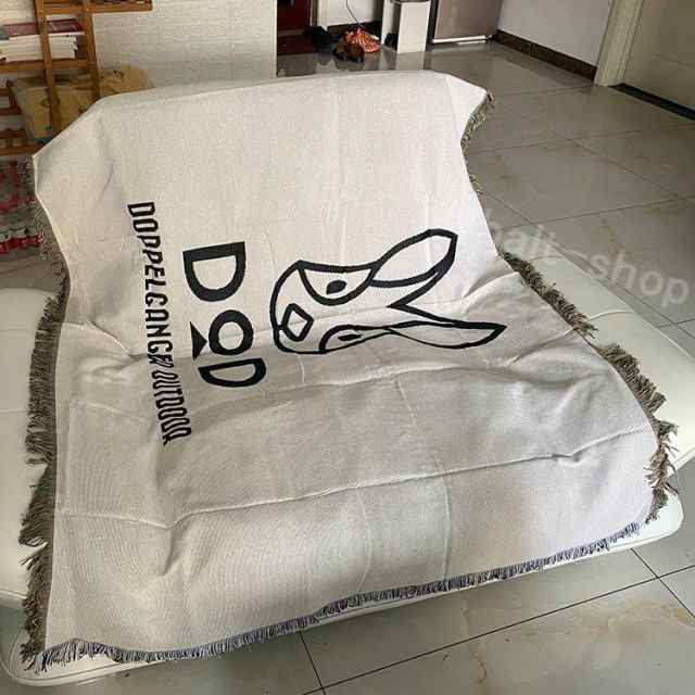 日本最級 DOD ディーオーディー ブランケット 毛布 camping blanket ブラック DOPPELGANGER OUTDOOR  ファッション キャンプ 旅行