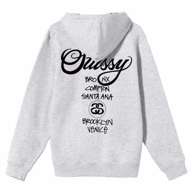 ステューシー　stussy　ジップアップ　ワールドツアージップ　パーカー　XL