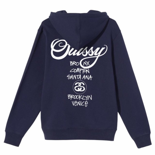 ステューシー  stussy  ワールドツアー スウェット パーカー  Lサイズ