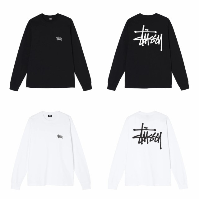 ステューシー BASIC STUSSY L S TEE ロングスリーブ　黒　L