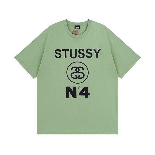 ステューシー　No4　Tシャツ　L グリーン　MADE IN USA