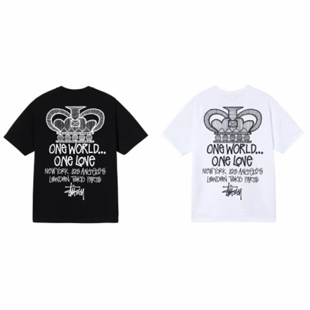 ステューシー STUSSY ONE WORLD TEE Tシャツ 半袖 メンズ 並行輸入品 1904781｜au PAY マーケット