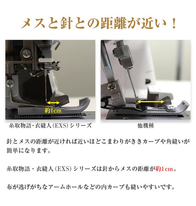 ロックミシン 衣縫人 店頭大人気機種 BL57EXSメス採用‼️ （ロック 