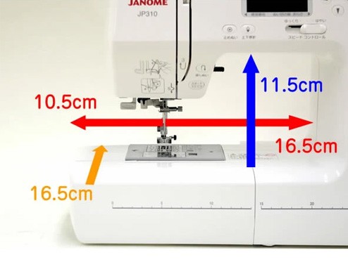 ジャノメ自動糸調子機能付き コンピューターミシン 「JP310」の通販は