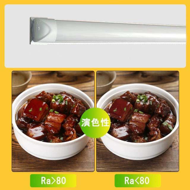 LED蛍光灯40w形 器具一体型ベースライト 2200lm 直管 昼白色5500K 消費電力20W 軽量 省エネ 長寿命 T8直管 120cm 直接工事 付属品付き 35本_3