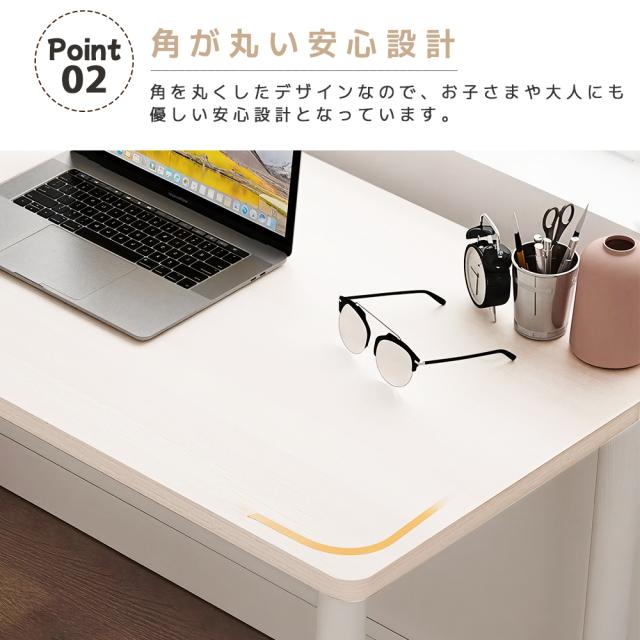 【100cm】長方形テーブル デスク ダイニングテーブル 太脚 安定 サイドテーブル 机 作業台 おしゃれ 勉強机 簡単組み立て パソコンデスク 書斎 リビング 一人暮らし 賃貸 フローリング保護_2