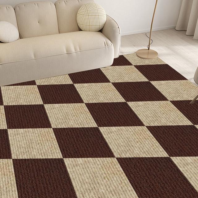 タイルカーペット ジョイントマット 120枚 吸着マット 茶 ベージュ