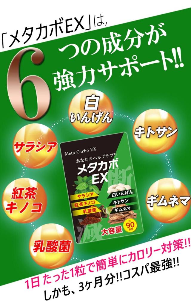 メタカボEX 【15袋＋5袋オマケ】ダイエット サプリメント カロリーカット 白いんげん豆 サラシア 乳酸菌 キトサン ギムネマ 生酵素 カロリーコントロール 断糖 食欲 炭水化物 脂質 糖質 脂肪 燃焼 ケトジェニック 体脂肪 糖質カット 糖質制限 炭水化物カット_7