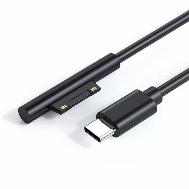 Surface 充電ケーブル PD高速充電 USB-C to Surface 1.5m 0.2m