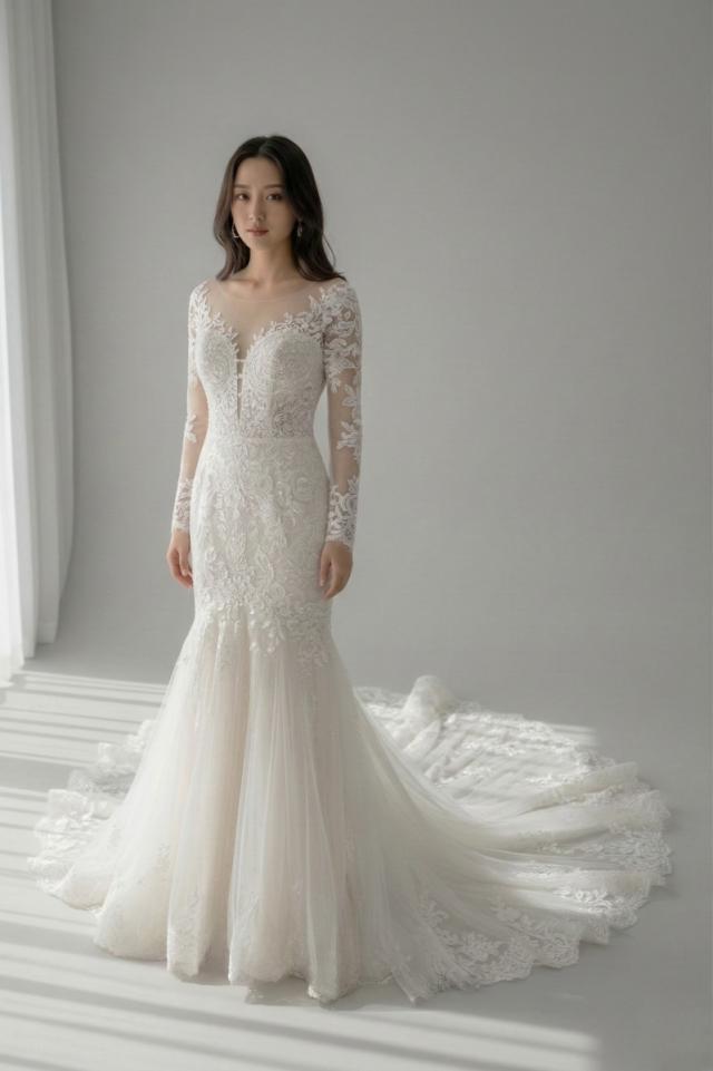 プロノビアス PRONOVIAS DRINEA ドリネアドリニア マーメイドライン ウェディングドレス ホワイト 白 PRONOVIAS