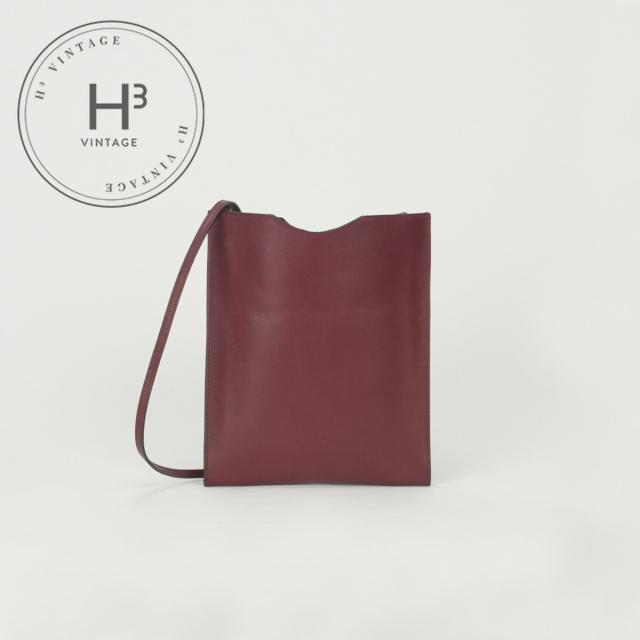 エルメス HERMES オメニトゥ バッグ ショルダーバッグ ガリバー ルージュグレナ Rouge Grenat ワインレッド Wine Red 赤 ヴォーガリバー HERMES - エルメス HERMES オメニトゥ バッグ ショルダーバッグ