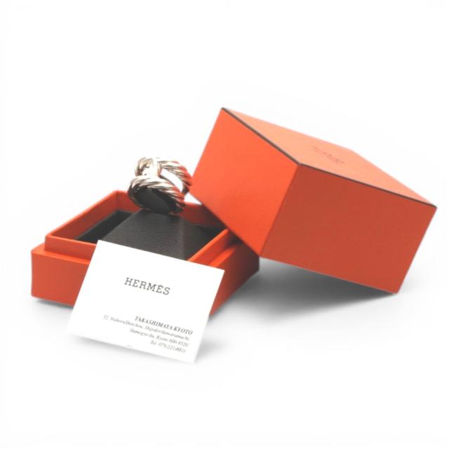 エルメス HERMES パラードツイスト リング 指輪 925 銀_6