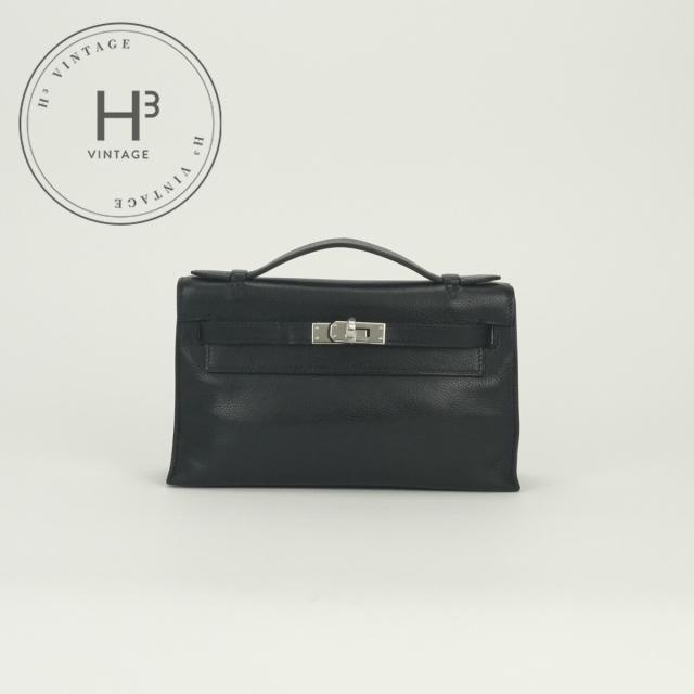 エルメス HERMES ポシェットケリー ポシェット ケリー 御徒面子 クラッチペダル御徒面子 二つ目御徒面子 エバーグレイン ノワール Noir 黒いこと
