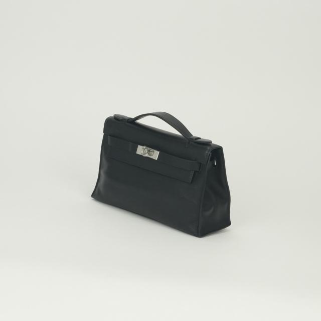 エルメス HERMES ポシェットケリー ポシェット ケリー 御徒面子 クラッチペダル御徒面子 二つ目御徒面子 エバーグレイン ノワール Noir 黒いこと