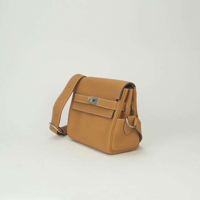 エルメス HERMES ケリー伝達人PM ケリー伝達人 PM 御徒面子 ショルダーバッグ トゴ ナチュラルサブレ Naturalsable ベージュ