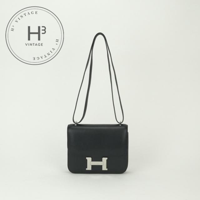 エルメス HERMES コンスタンス3 ミニ18 コンスタンス 3 ミニ18 御徒面子 ショルダーバッグ タデラクト ノワール Noir 黒いこと Black 黒