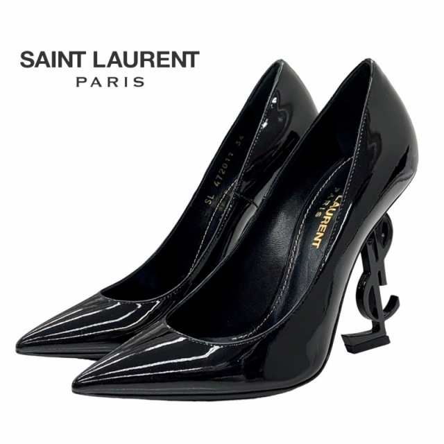 サンローラン Saint Laurent パンプス オピウム YSLロゴヒール