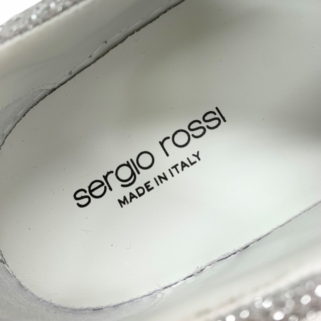 未使用 セルジオロッシ sergio rossi SR1 ADDICT スニーカー 靴 シューズ レザー シルバー ホワイト プレート スタッズ ラメの通販はau  PAY マーケット - Tieel | au PAY マーケット－通販サイト