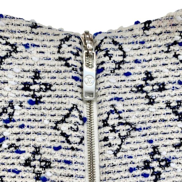ルイヴィトン LOUIS VUITTON モノグラム ワンピース ホワイト ブルー