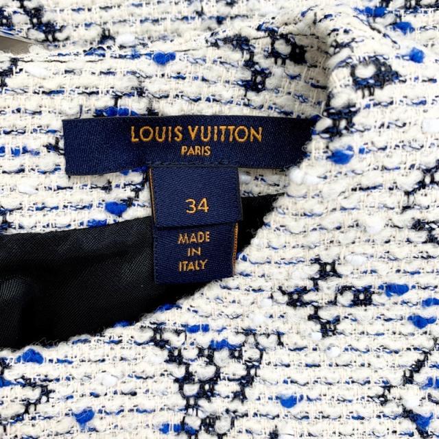 ルイヴィトン LOUIS VUITTON ワンピース ブラック ホワイト ブルー ルイヴィトン LOUIS VUITTON モノグラム ワンピース ホワイト ブルー