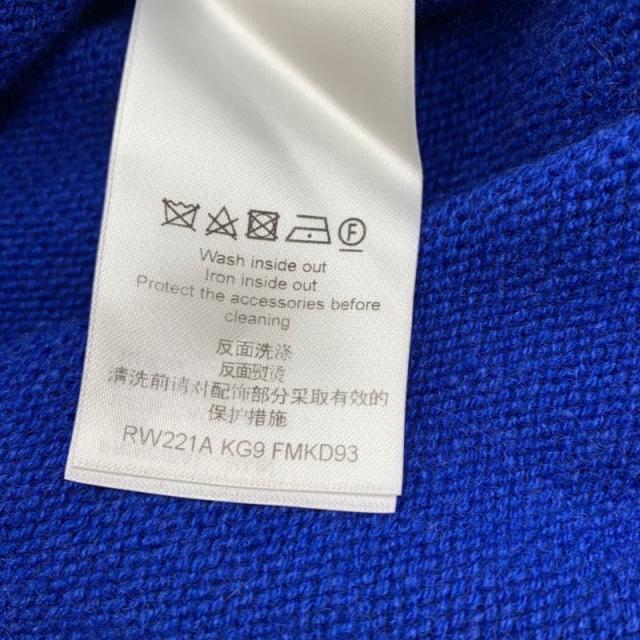 ルイヴィトン LOUIS VUITTON ワンピース ニット ノースリーブ ロゴ カシミヤ ブルー_6