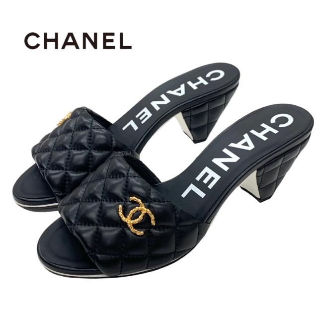 シャネルCHANEL サンダル黒