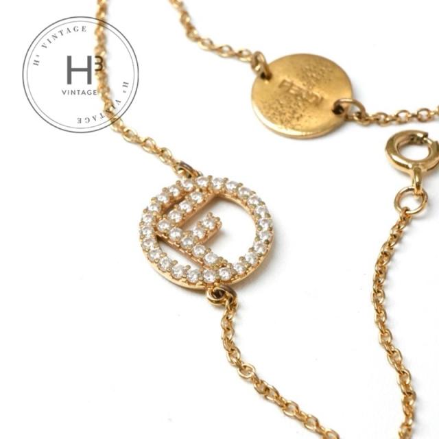 フェンディ FENDI エフイズフェンディ ブレスレット ラインストーン