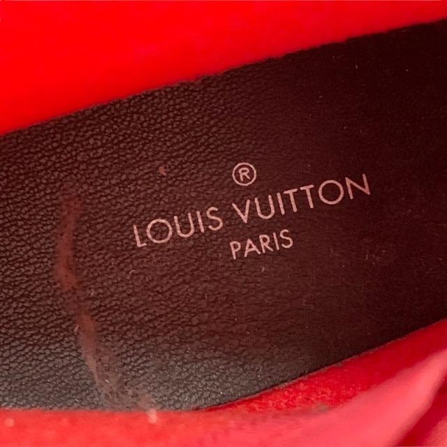 ルイヴィトン LOUIS VUITTON ブーツ ショートブーツ レインブーツ シルエットライン モノグラム ラバー ピンク系_6