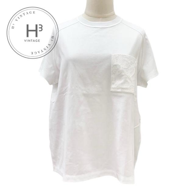 未使用 エルメス HERMES トップス Tシャツ クリケティス コットン ホワイト
