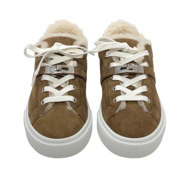 エルメス HERMES デイ スニーカー 靴 シューズ スエード ムートン