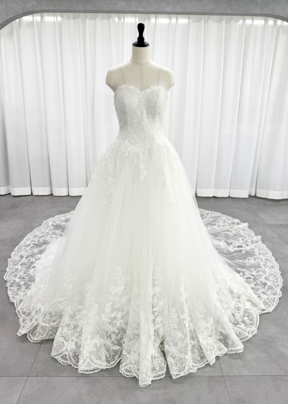 YNS WEDDING Aライン ウェディングドレス ホワイト 白 ファースト 