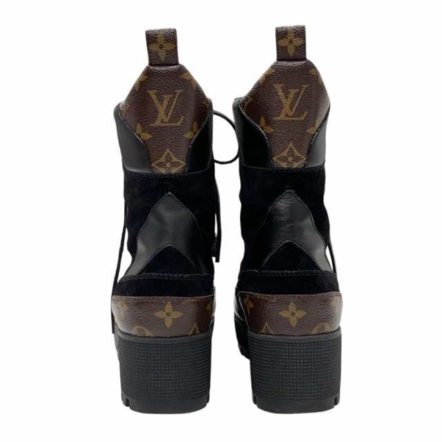 ルイヴィトン LOUIS VUITTON ローリエートライン モノグラム ブーツ ショートブーツ 靴 シューズ スエード レザー ブラック ブラウン  アの通販はau PAY マーケット - Tieel | au PAY マーケット－通販サイト