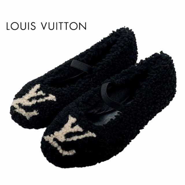 ルイヴィトン LOUIS VUITTON ポピライン フラットシューズ 靴 シューズ ...