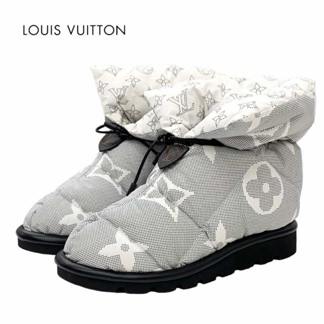 ルイヴィトン LOUIS VUITTON ピローライン モノグラム ブーツ ショート ...