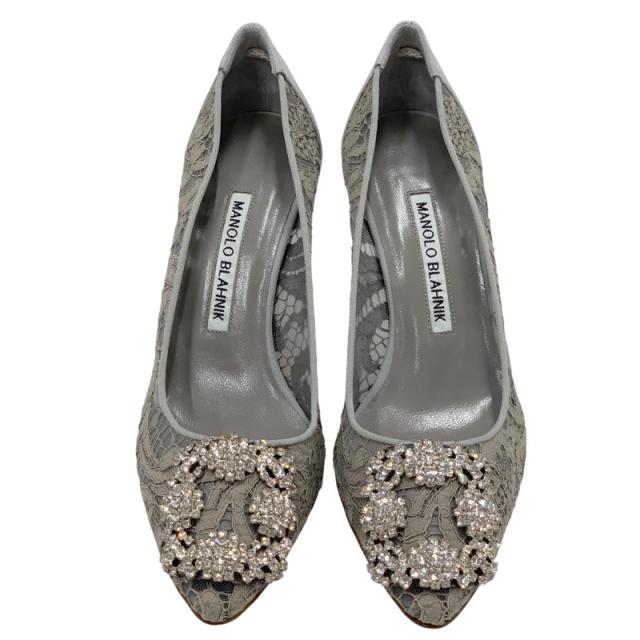 マノロブラニク MANOLO BLAHNIK ハンギシ パンプス 靴 シューズ