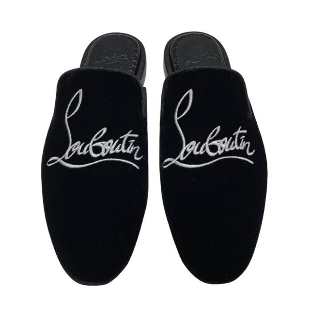 Christian Louboutin ネイビー ミュール｜CHRISTIAN LOUBOUTIN