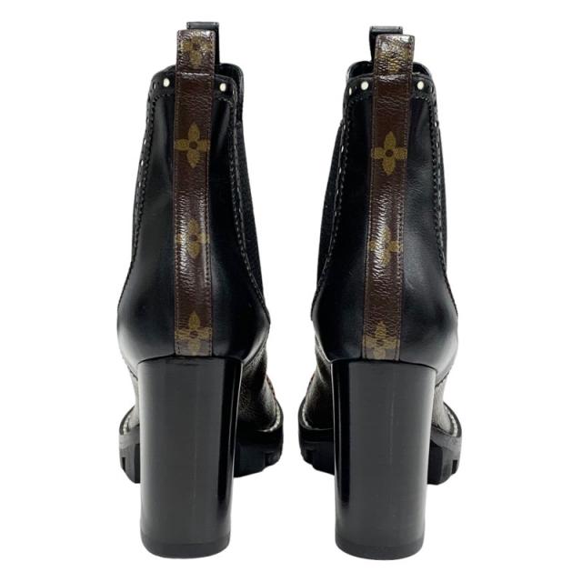 ヴィトン ボブールライン レザー モノグラム アンクルブーツ サイドゴア ロゴ ルイ・ヴィトン(LOUIS VUITTON)ルイ・ヴィトン LV ボブールライン