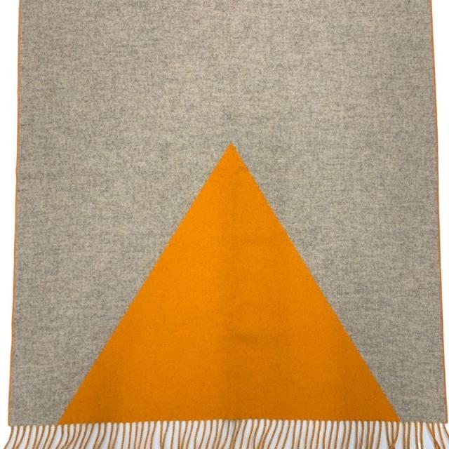 エルメス HERMES マフラー ストール カシミヤ オレンジ ベージュの通販