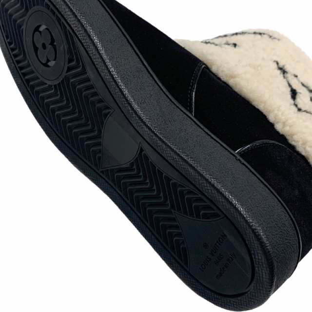 未使用 ルイヴィトン LOUIS VUITTON スノードロップ ブーツ ショートブーツ ムートンブーツ モノグラム 折り返し スエード ブラックの通販は alexiscoates.com