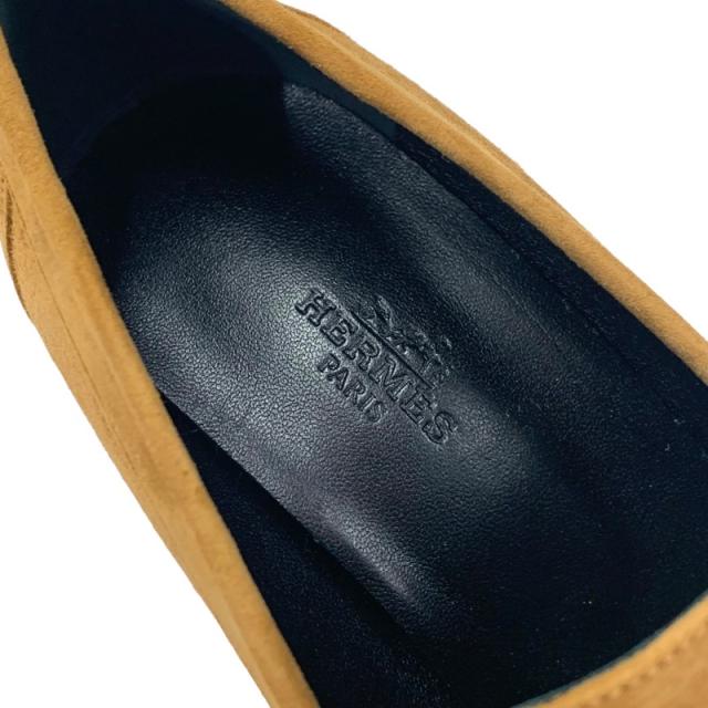 エルメス HERMES フォック ローファー スエード ブラウン 未使用