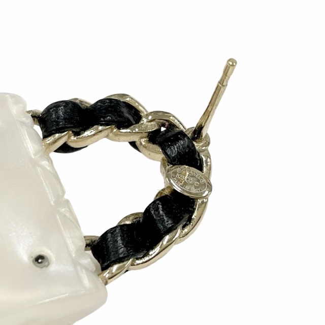 シャネル CHANEL ピアス ゴールド ホワイト ブラック ココマーク