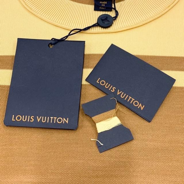 未使用 ルイヴィトン LOUIS VUITTON トップス ニット モノグラム 長袖 ブラウン_9