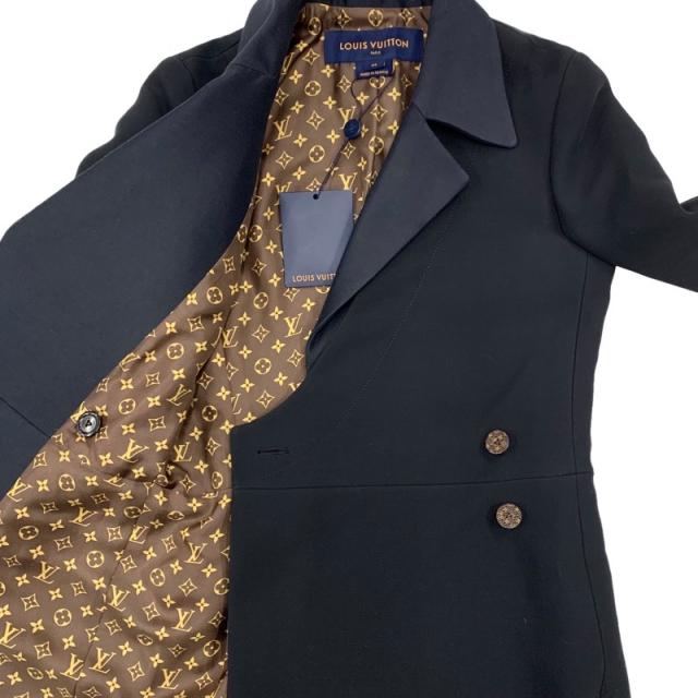 未使用 ルイヴィトン LOUIS VUITTON アウター コート モノグラム ブラック_5