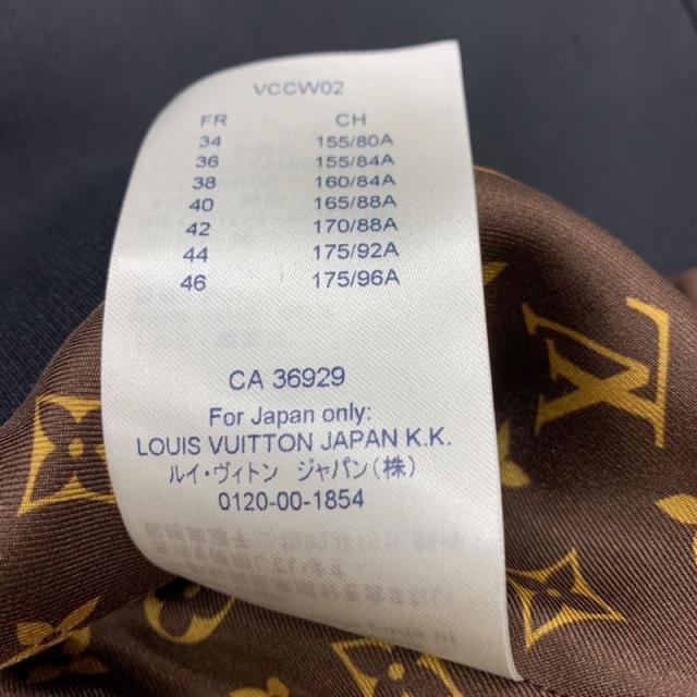 未使用 ルイヴィトン LOUIS VUITTON アウター コート モノグラム ブラック_7