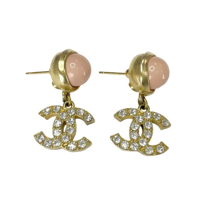 シャネル CHANEL ピアス ゴールド ピンク ココマーク ライン シャネル CHANEL ピアス ゴールド ピンク ココマーク ライン