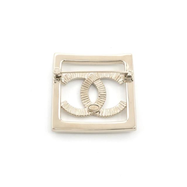 シャネル CHANEL ブローチ ゴールド ココマーク スクエア ライン シャネル CHANEL ブローチ ゴールド ココマーク スクエア ライン