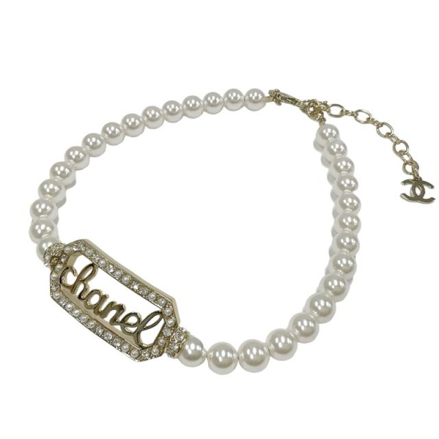 シャネル CHANEL ネックレス チョーカー ゴールド ココマーク ロゴ 
