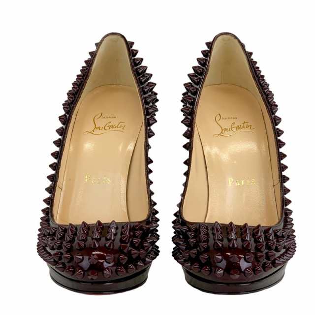 未使用 クリスチャンルブタン Christian Louboutin パンプス 靴 シューズ スパイク スタッズ パテント ボルドー系の通販はau  PAY マーケット - Tieel | au PAY マーケット－通販サイト