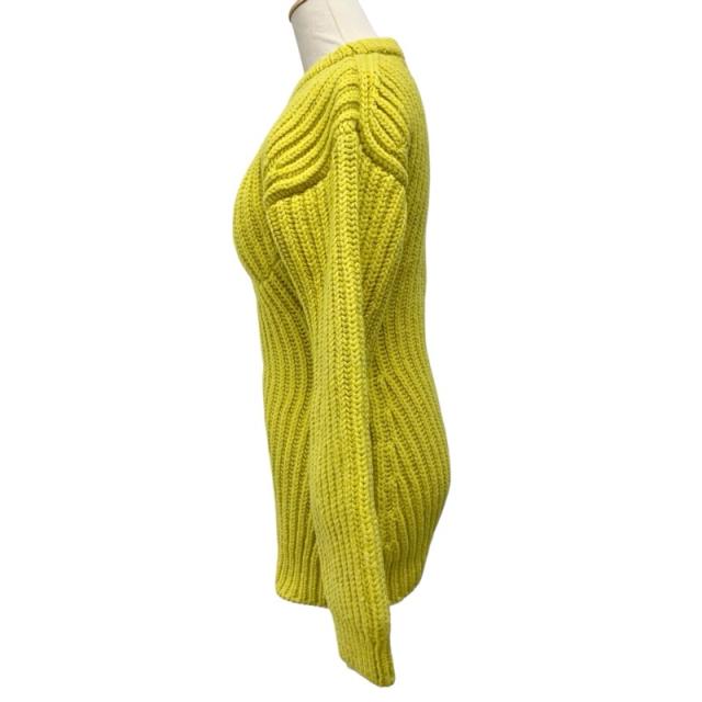 プラダ ニット トライアングル ウール トップス イエロー プラダ PRADA トップス ウール イエロー プラダ ニット カップ付き